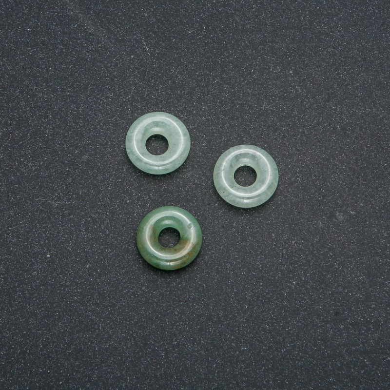Koralik Pandora z naturalnego nefrytu 15×4 mm, średnica otworu 5 mm+