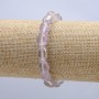 Bransoletka na gumce z naturalnego kamienia – ametyst fasetowany, średnica 10×8 mm, obwód 18 cm +