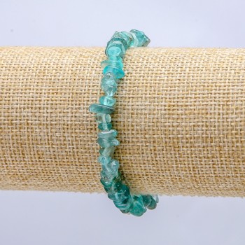 Bransoletka na gumce z tonowanym kryształem, drobinki, średnica 7×3 mm+