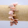 Bransoletka na gumce z naturalnego opalu – drobiny opalu, średnica 18×6 mm+