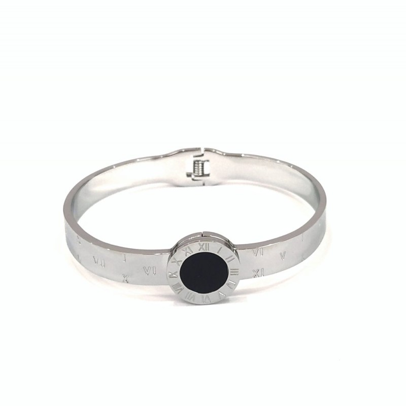 Bransoletka Xuping rodowana, grubość 8 mm + -, średnica 63 × 54 mm +