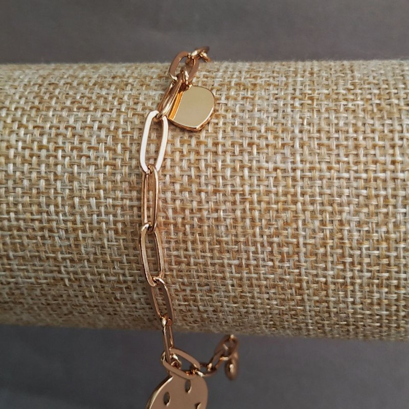 Bransoletka Xuping Pozłocenie 18K, długość 17–19 cm, grubość 4 mm+