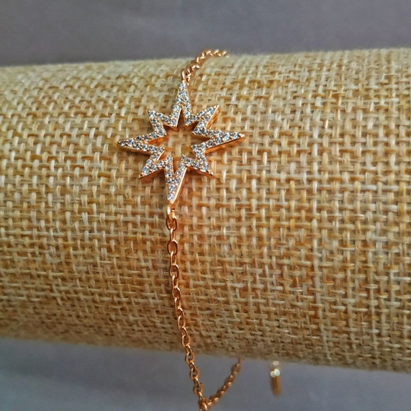 Bransoletka Xuping pozłocenie z białymi kryształami 18K, długość 18-20 cm, grubość 2 mm +