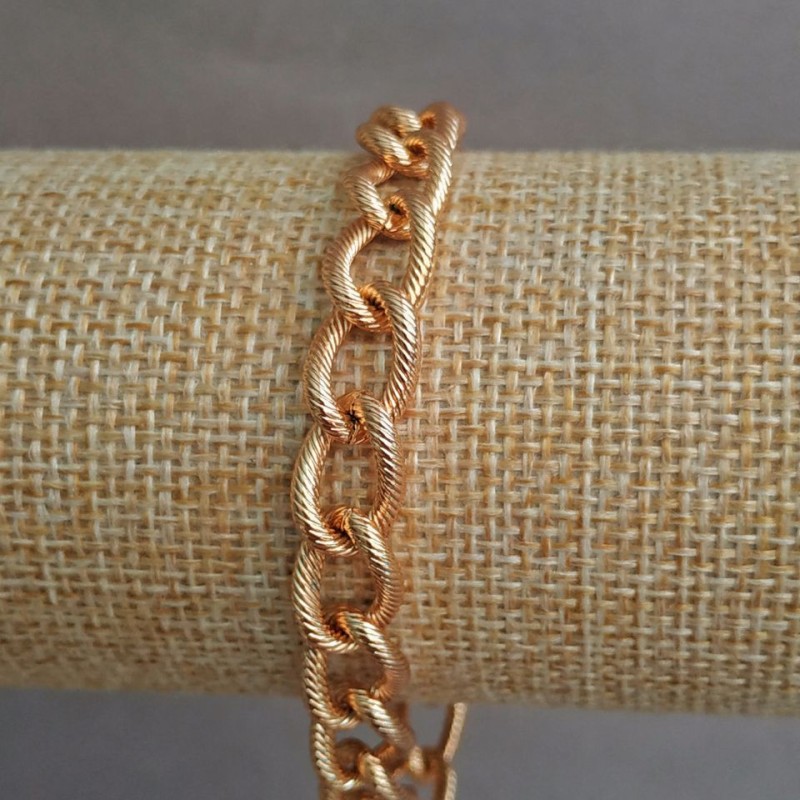 Bransoletka Xuping pozłocenie 18K, długość 19 cm, grubość 8,5 mm+