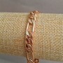 Bransoletka Xuping pozłacana 18K, długość 19 cm, grubość 8 mm