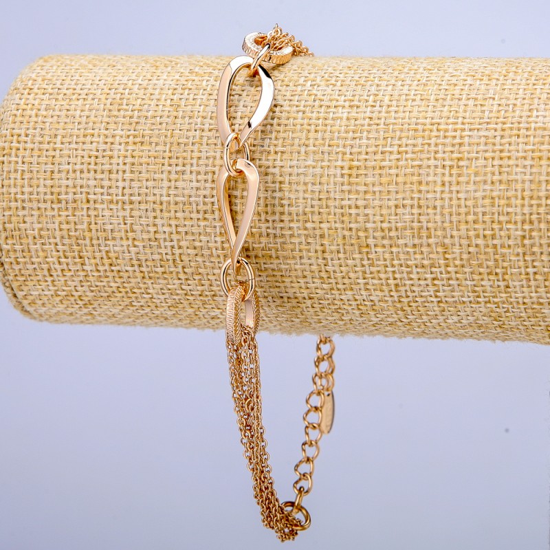 Bransoletka Xuping z pozłotą 18K, grubość 8 mm, długość 20–25 cm