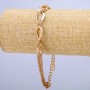 Bransoletka Xuping z pozłotą 18K, grubość 8 mm, długość 20–25 cm