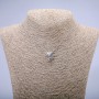 Łańcuszek Xuping z zawieszką «Kameleon» i białym kryształem rhodiowanym, grubość 1,3 mm, długość 38 cm.