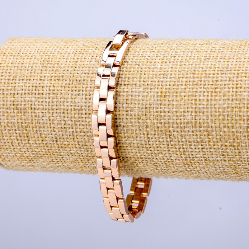 Bransoletka Xuping pozłacana 18K, grubość około 8 mm, długość 19 cm