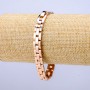 Bransoletka Xuping pozłacana 18K, grubość około 8 mm, długość 19 cm