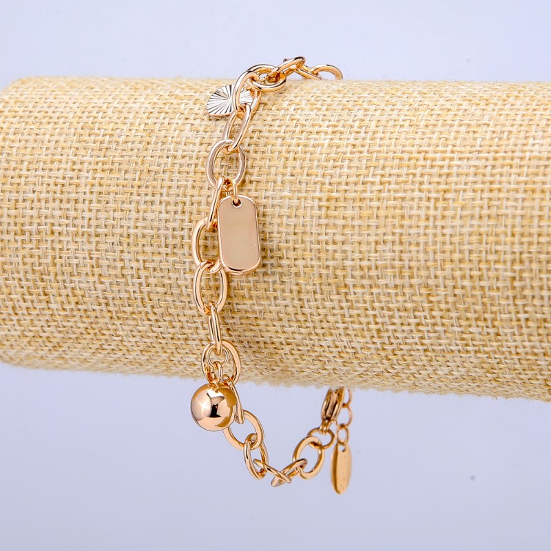 Bransoletka Xuping pozłocenie 18K, grubość 6,5 mm, długość 17–20 cm