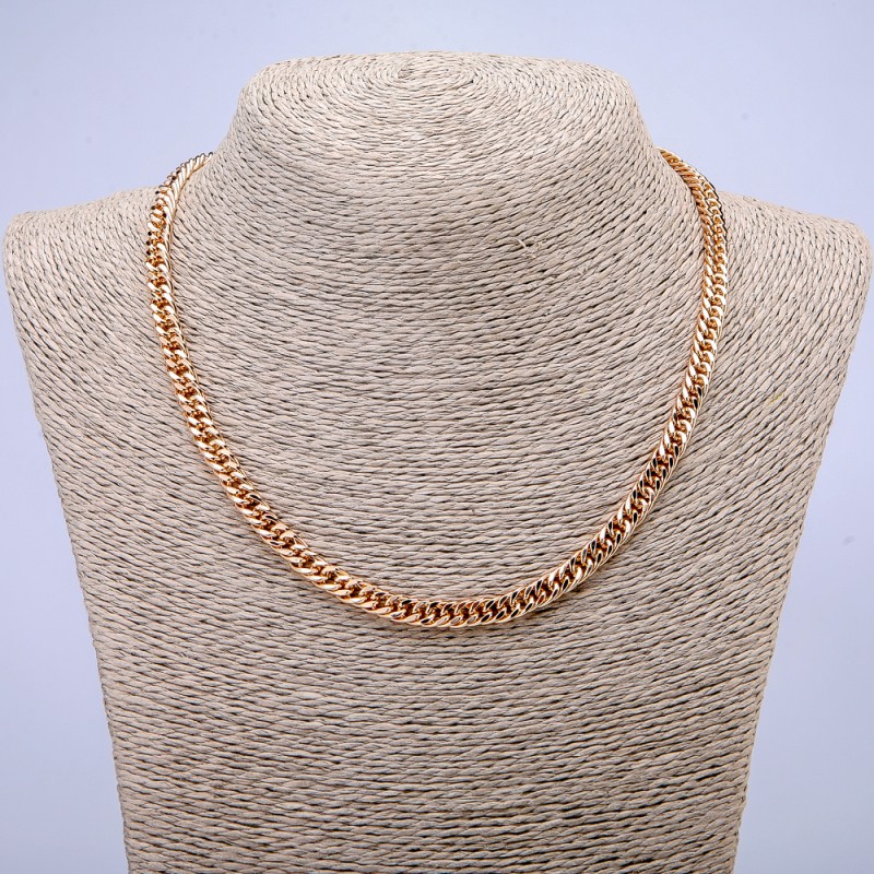 Łańcuszek Xuping z pozłoceniem 18K, grubość 6 mm, długość 46 cm
