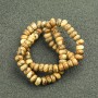 Koraliki na nitkę z naturalnego kamienia – Jaspis pejzażowy, gładki rondel, średnica 8×5 mm, długość 40 cm