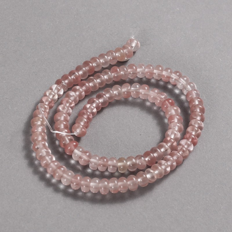 Koraliki z chalcedonu na nitce, średnica 6×4 mm ±, długość 39 cm ±