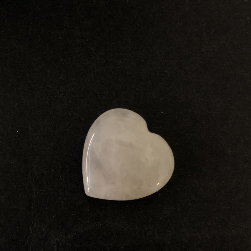 Kamień pamiątkowy – Serce z różowego kwarcu, średnica 25×25×7 mm+