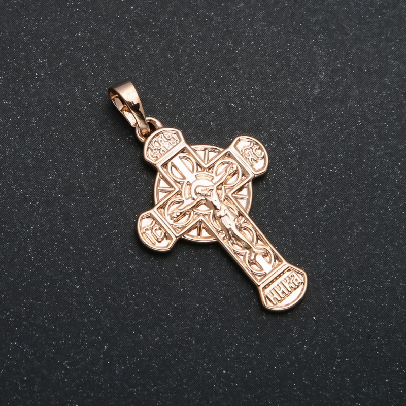 Wisiorek Xuping Pozłacanie 18K Krzyż, średnica 33×18 mm +