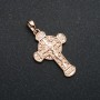 Wisiorek Xuping Pozłacanie 18K Krzyż, średnica 33×18 mm +