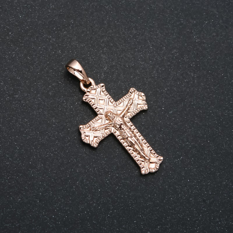 Wisiorek Xuping pozłacany 18K Krzyż, wymiary 31×18 mm +