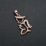 Wisiorek Xuping Pozłacanie 18K Anioł z białymi kryształami, o wymiarach 27×14 mm +
