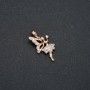Wisiorek Xuping Pozłocenie 18K Wróżka z białymi cyrkoniami, średnica 25×14 mm +