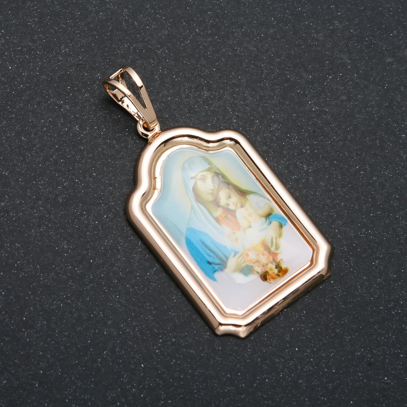 Wisiorek Xuping Pozłocenie 18K Ikona, średnica 38×19 mm +