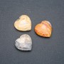 Kamień pamiątkowy w kształcie serca z naturalnego Jaspisu cesarskiego, wymiary 25×25×7 mm+