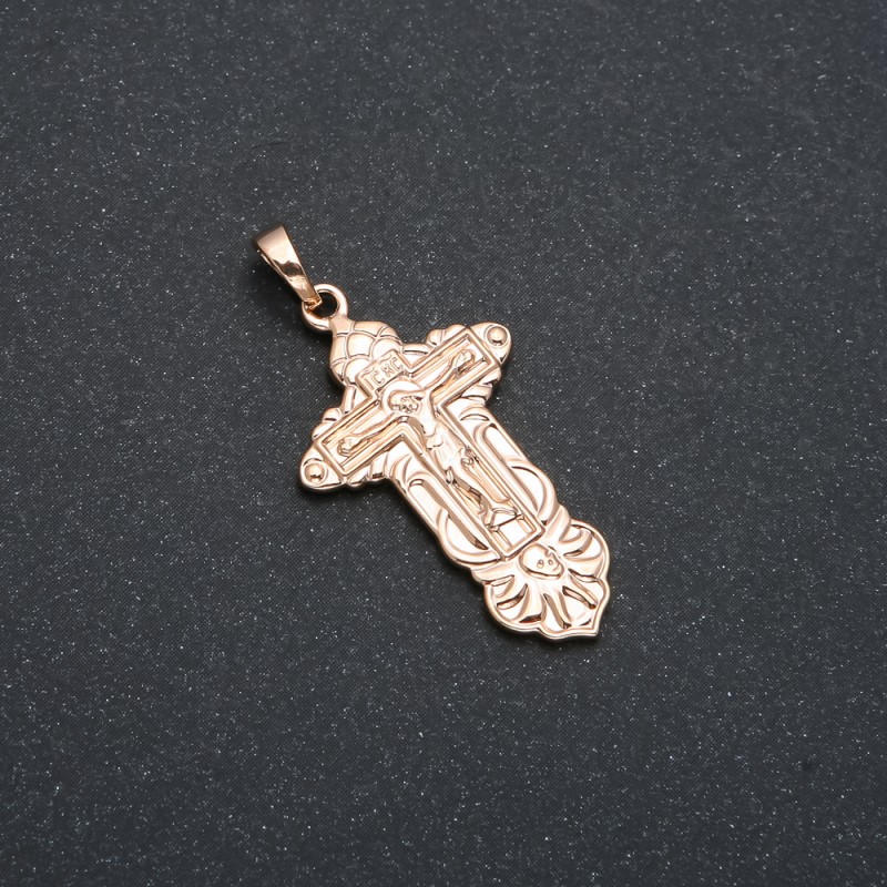 Wisiorek Xuping Krzyż pozłacany 18K