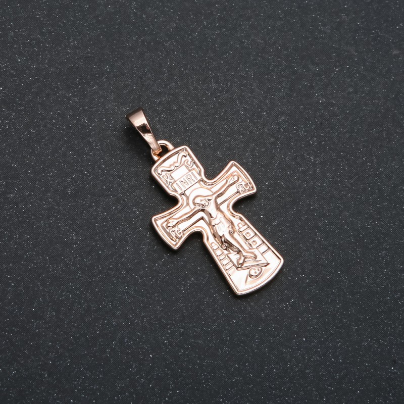Wisiorek Xuping Pozłacanie 18K Krzyż, średnica 29×15 mm +