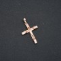 Wisiorek Xuping Pozłocenie 18K Krzyż z białymi cyrkoniami