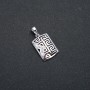 Wisiorek Xuping z powłoką rodową i białymi kryształami, średnica 25x12 mm