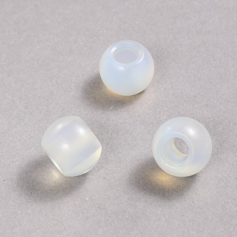 Koralik Pandora z kamieniem księżycowym 12×10 mm, średnica otworu 5 mm +