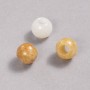 Koralik Pandora z żółtego agatu 12×10 mm, średnica otworu 5 mm +