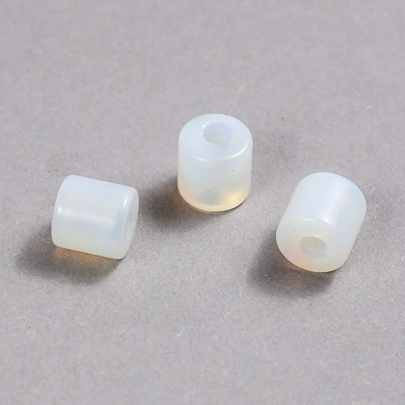 Koralik Pandora z kamieniem księżycowym 9×9 mm, średnica otworu 3,5 mm +