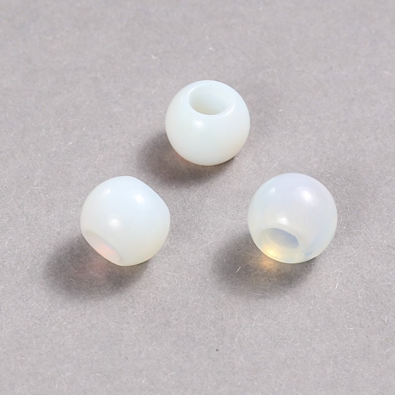 Koralik Pandora z kamienia księżycowego 14x12 mm, średnica otworu 5,5 mm