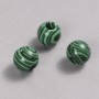 Koralik Pandora z malachitu 14×12 mm