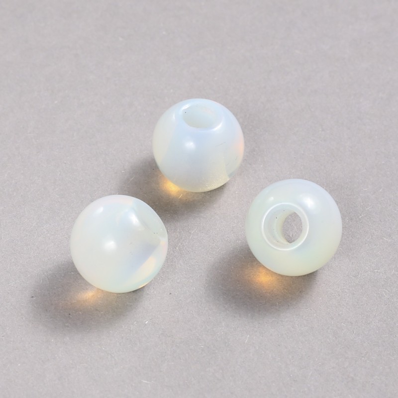 Koralik Pandora z kamieniem księżycowym 16×14 mm, średnica otworu 5,5 mm