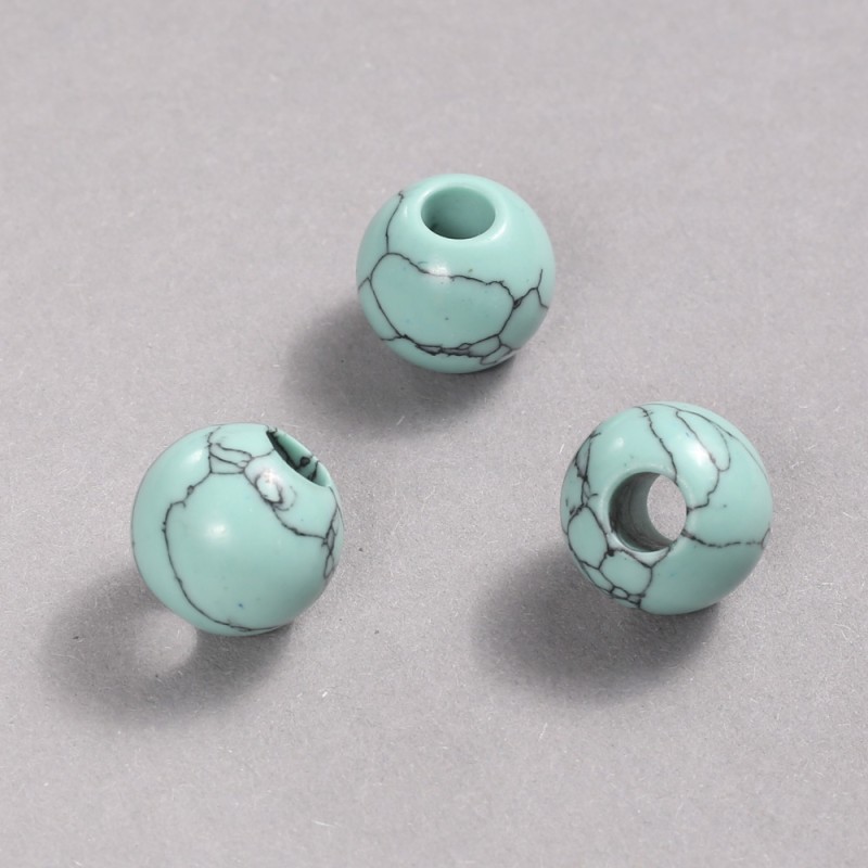 Koralik Pandora Turkus 16x14 mm + -, średnica otworu 5,5 mm +