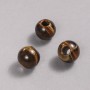 Koralik Pandora z naturalnego kamienia tygrysie oko 16x14 mm, średnica otworu 5,5 mm