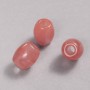 Koralik Pandora z turmalinem arbuzowym, naturalny kamień, 16,5 × 15,5 mm, średnica otworu 5,5 mm