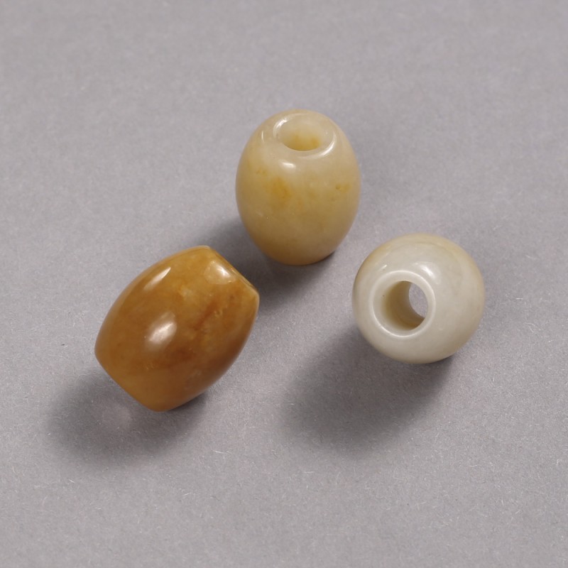 Koralik Pandora z naturalnego kamienia – Żółty agat, 16,5 × 15,5 mm, średnica otworu 5,5 mm +