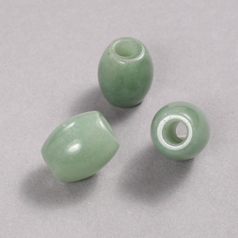Koralik Pandora z nefrytu naturalnego, 16,5 × 15,5 mm, otwór 5,5 mm