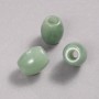 Koralik Pandora z nefrytu naturalnego, 16,5 × 15,5 mm, otwór 5,5 mm