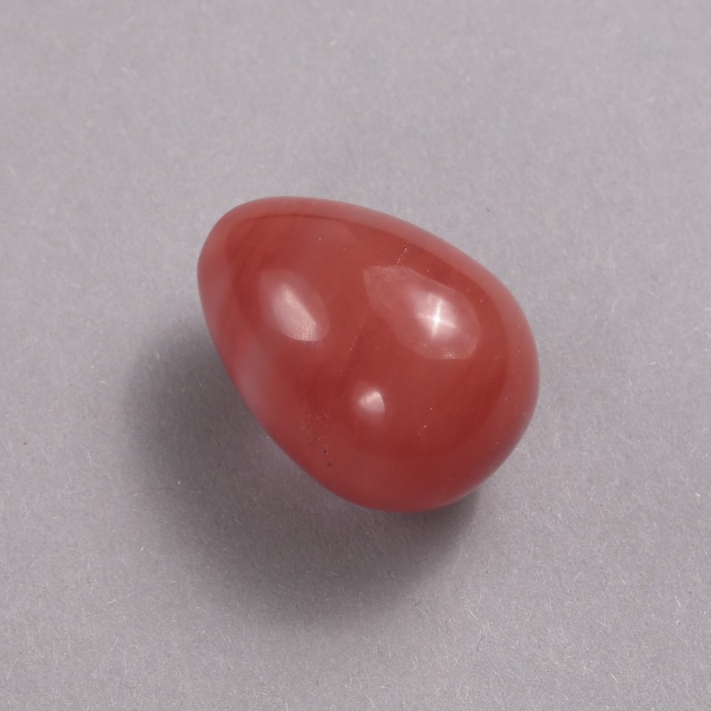 Jajko ozdobne z turmalinu arbuzowego, średnica 35×25 mm+