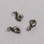 Zapięcie karabinkowe 8×12 mm, metal w kolorze ciemnej czekolady