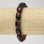 Bransoletka z naturalnego agatu – gładki wałeczek, średnica 10×13 mm