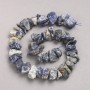 Koraliki z sodality surowe na nitce fasetowane, średnica 10×18 mm ±, długość 42 cm ±