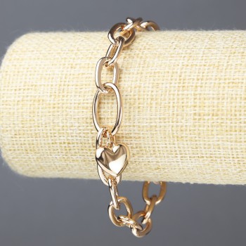 Bransoletka Xuping pozłacana 18K, grubość 8,5 mm, długość 20 cm