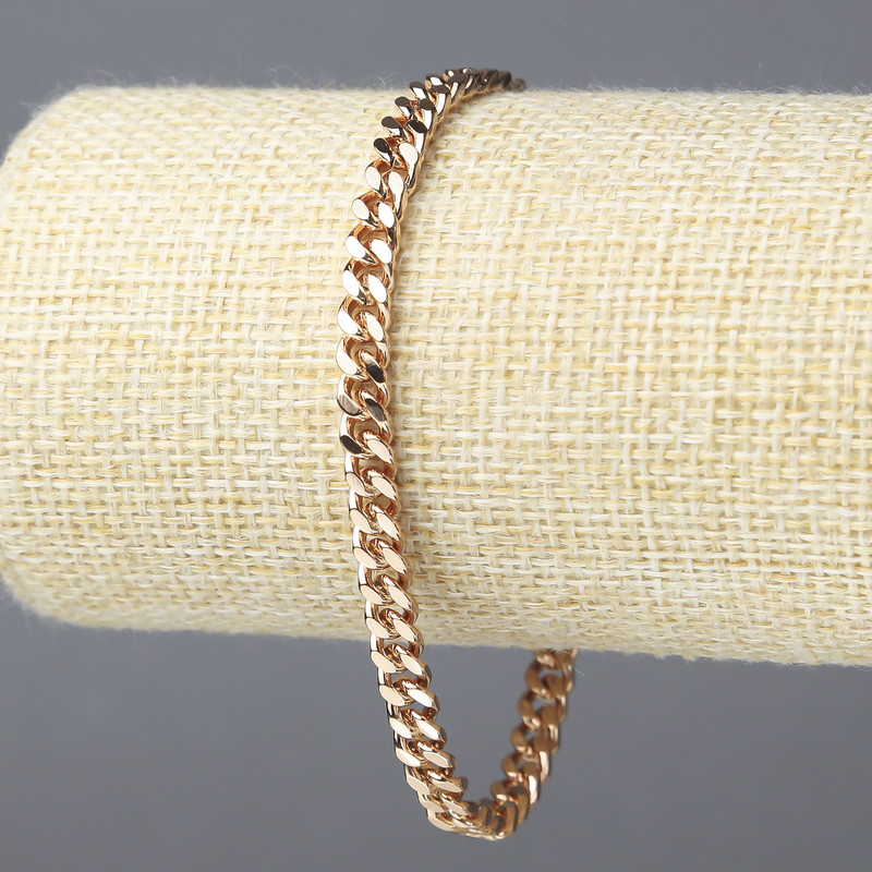 Bransoleta Xuping pozłocenie 18K, grubość 5 mm, długość 20 cm