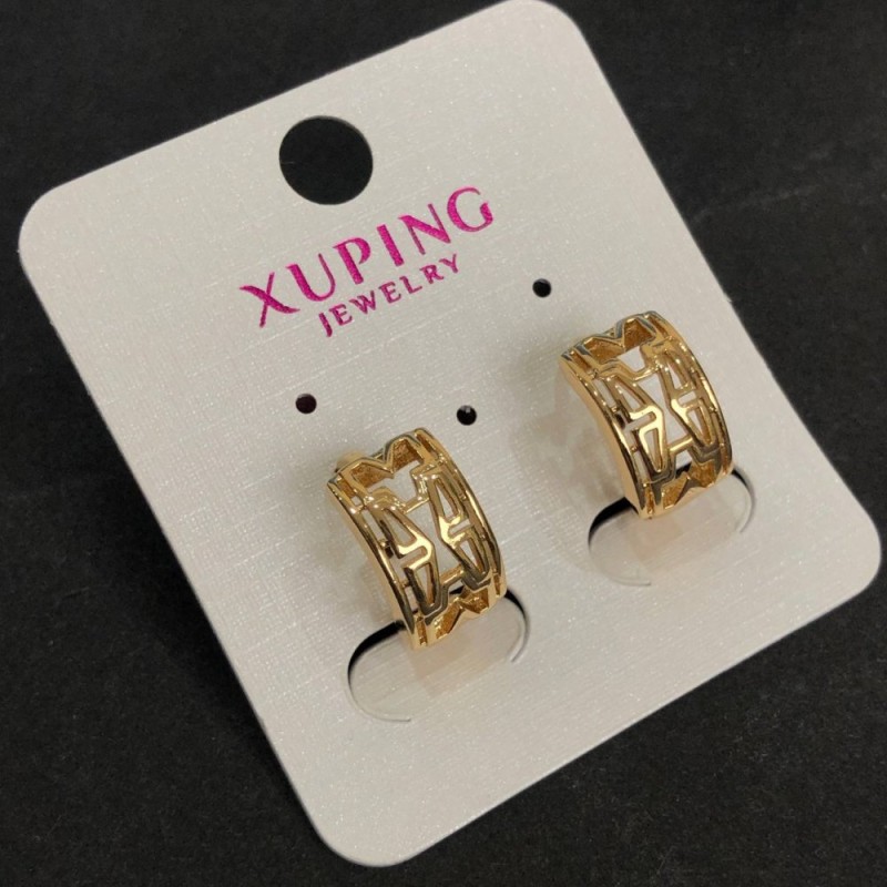 Kolczyki Xuping Pozłacane 18K 15×8 mm +