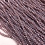 Koraliki z czeskiego kryształu na nici, fioletowo-matowe, fasetowane w kształcie rondla, średnica 3,5×3 mm, długość 36–38 cm +